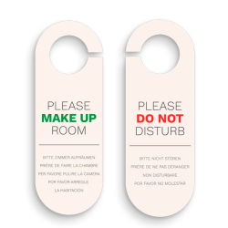 Cartello dell'hotel "Non disturbare"