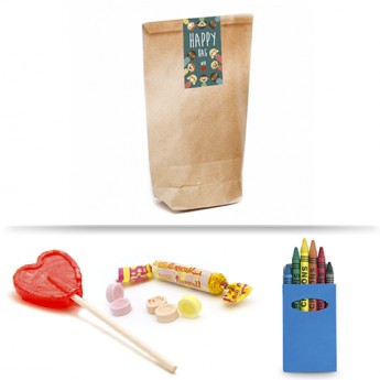 Kit regalo per bambini con colori a cera